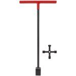 Eosnow clé de compteur d'eau en acier, clé multifonction à poignée en t, clé de bordure avec outil utilitaire ... Eosnow clé de compteur d'eau en acier, clé multifonction à poignée en t, clé de bordure avec outil utilitaire ...