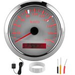 Eosnow compteur de vitesse gps 85 mm, odom�tre 200 km / h, �tanche, pour bateau, voiture, yacht, moto, ...