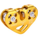 Decdeal double poulie 30kn, poulie escalade, chariot  cble de sauvetage en tyrolienne, sauvetage quipement ...