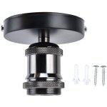 Eosnow douille de lampe vintage e26 e27 plafonnier avec accessoires pour cuisine chambre salon 100240vnoir ...