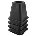 Eosnow ensemble de 4 rehausseurs de meubles noirs, pour lit, chaise, table de bureau