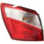 Eosnow - feu arrire led tanche et rsistant aux chocs, aile extrieure, pour qashqai 2010  2014, gauche ...
