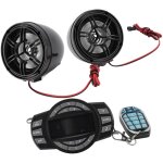 Eosnow haut - parleurs bluetooth pour moto, 3 pouces, t�l�commande � 16 boutons, antivol, syst�me sonore ...