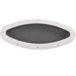 Jeffergarden fentre de hublot ovale 465x200mm, anti - uv, tanche, trappe marine, pour yacht, cabine ...