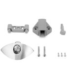 Eosnow loquet � bouton - poussoir demi - lune, poign�e de meuble, caravane, armoire, serrure de porte ...