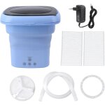 Eosnow - machine  laver portable, machine  laver pliable, mini seau portable avec couvercle noir, pour ...