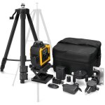 Eosnow - niveau multifonctionnel  16 lignes, trpied tlescopique de 1, 2 mtre, niveau laser  ligne ...