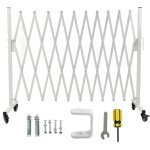 Eosnow porte de barricade extensible en mtal, barrire de scurit mobile pliante, scurit d'alle, ...