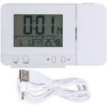 Eosnow - réveil à projection, radio - réveil numérique avec projecteur plafond rotatif à 180° avec station ... Eosnow - réveil à projection, radio - réveil numérique avec projecteur plafond rotatif à 180° avec station ...