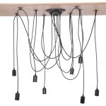 Eosnow support de lumi�re suspendu de style vintage industriel � 8 t�tes, luminaires de suspension pour ...