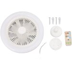 Eosnow - ventilateur de plafond led 36 w, 9, 8 pouces, petite lampe silencieuse avec ventilateur led ...