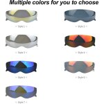 Eosnow visi�re de lentille de casque de remplacement pour pare - vent de moto scorpion exo