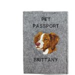 pagneul breton, pagneul breton - protge passeport pour chien, protge document, cadeau voyage art ...