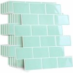 Plus �pais credence adhesive pour cuisine salle de bain, faux carrelage adhesif mural noir credence cuisine ...