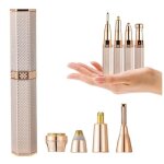 �pilateur facial pour femmes - tondeuse � sourcils pour cheveux de nez 4 en 1, rasoir pour le visage ...