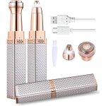 Epilateur visage, 2 en 1 electrique epilateur rasoir visage femme, doux et indolore epilateur visage ...