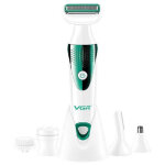 Epilator 5in1 epilateur electrique pour femmes fonctionnant sur piles a tete interchangeable v - 720