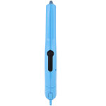 �plucheur de fruits �lectrique portable avec lame en acier inoxydable (bleu)