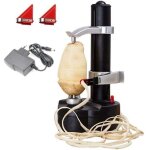 Eplucheur de pommes de terre electrique kkwlelel [2 lames supplementaires] - coupe automatique de fruits ...