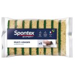 Eponge multiusages grattante verte x 8 - spontex expert