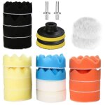 Eponge de polissage eponges de polissage embout de polissage perceuse set de tampons de polissage 22pcs ...