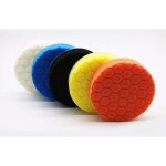�ponge de polissage, set de polissage, 5 pi�ces 150mm hex logic polissage pad �ponge polir kit pour voiture ...