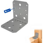 �querre d?assemblage renforc�e galvanis�e 105 x 105 x 90 mm ? plaque perfor�e connecteur m�tal fixation ...