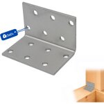 �querre d?assemblage renforc�e galvanis�e 40 x 40 x 60 mm ? plaque perfor�e connecteur m�tal fixation ...