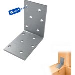 �querre d?assemblage renforc�e galvanis�e 60 x 60 x 40 mm ? plaque perfor�e connecteur m�tal fixation ...