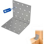 �querre d?assemblage renforc�e galvanis�e 80 x 80 x 80 mm ? plaque perfor�e connecteur m�tal fixation ...