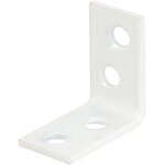 Équerre de chaise ? plastifiée blanche ? 40 x 40 x 15 mm ? marque alberts Équerre de chaise ? plastifiée blanche ? 40 x 40 x 15 mm ? marque alberts