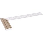 Equerre  chapeau / equerre de menuisier stier aluminium, 300 mm