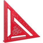 �querre menuisier 30cm en aluminium, �querre de charpentier triangulaire 45� 90�, r�gle de mesure m�tallique ...