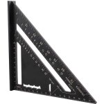 Equerre menuisier multifonctions 7 pouces, triangle m�tal aluminium r�gle �querre trusquin guide raporteur ...