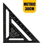 �querre triangle metrique professionnel menuiserie r�gle d'angle rapporteur outil de mesure en alliage ...