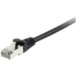 605593 rj45 c�ble r�seau, c�ble patch cat 6 s / ftp 0. 25 m noir contacts dor�s 1 pc(s) x916662 - equip ...