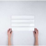 Equipe - fa�ence effet zellige blanc manacor 6, 5x40 white (1m�) - les carreaux de jean