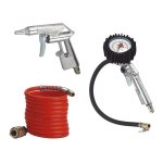 Equipement express sicoba - kit 3 accessoires soufflette, manom�tre gonfleur, tuyau de rallonge