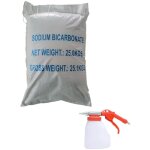 Equipement express sicoba - pistolet de sablage bicarbonate de soude 1l + sac 25kg abrasif bicarbonate ...
