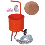 Equipement express sicoba - sableuse a�rogommeuse mobile sur roulettes 31, 50l 50lb 23kg + sac 20kg d'abrasif ...