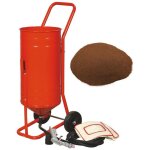 Equipement express sicoba - sableuse a�rogommeuse mobile sur roulettes 56, 70l 90lb 41kg + sac 20kg d'abrasif ...