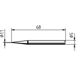 Fp - ersa 0032bd panne de fer  souder forme de crayon taille de la panne 1. 10 mm contenu 1 pc(s)