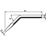 Ersa 0152jd panne de fer � souder forme de burin, coud�e contenu 1 pc(s)