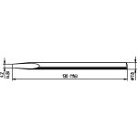 082kd panne de fer  souder forme de burin dur taille de la panne 4. 8 mm contenu 1 pc(s) 0082kd - ersa ...