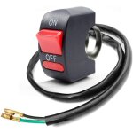 Ersandy - 1 pi�ce moto guidon interrupteur on off bouton poussoir v�lo moto tuning partie pour u5 u7 ...