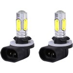 Ersandy - 2 pc camion de voiture 5 cob led 7. 5w 6500k cach� feux de brouillard blancs drl ampoules h27w ...