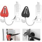 Ersandy - 2 pcs serrure de porte portable verrou de porte portable verrou de voyage antivol s�curit� ...