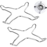 Lot de 2 rducteurs  gaz en acier inoxydable pour plaque de cuisson  gaz, plaque de cuisson, plaque ...