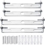 Ersandy - 4 paquets fixation plafonnier, rosace plafond, lustre support de lumire universel argent ...