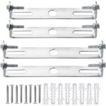 Ersandy - 4 paquets fixation plafonnier, rosace plafond, lustre support de lumi�re universel argent� ...